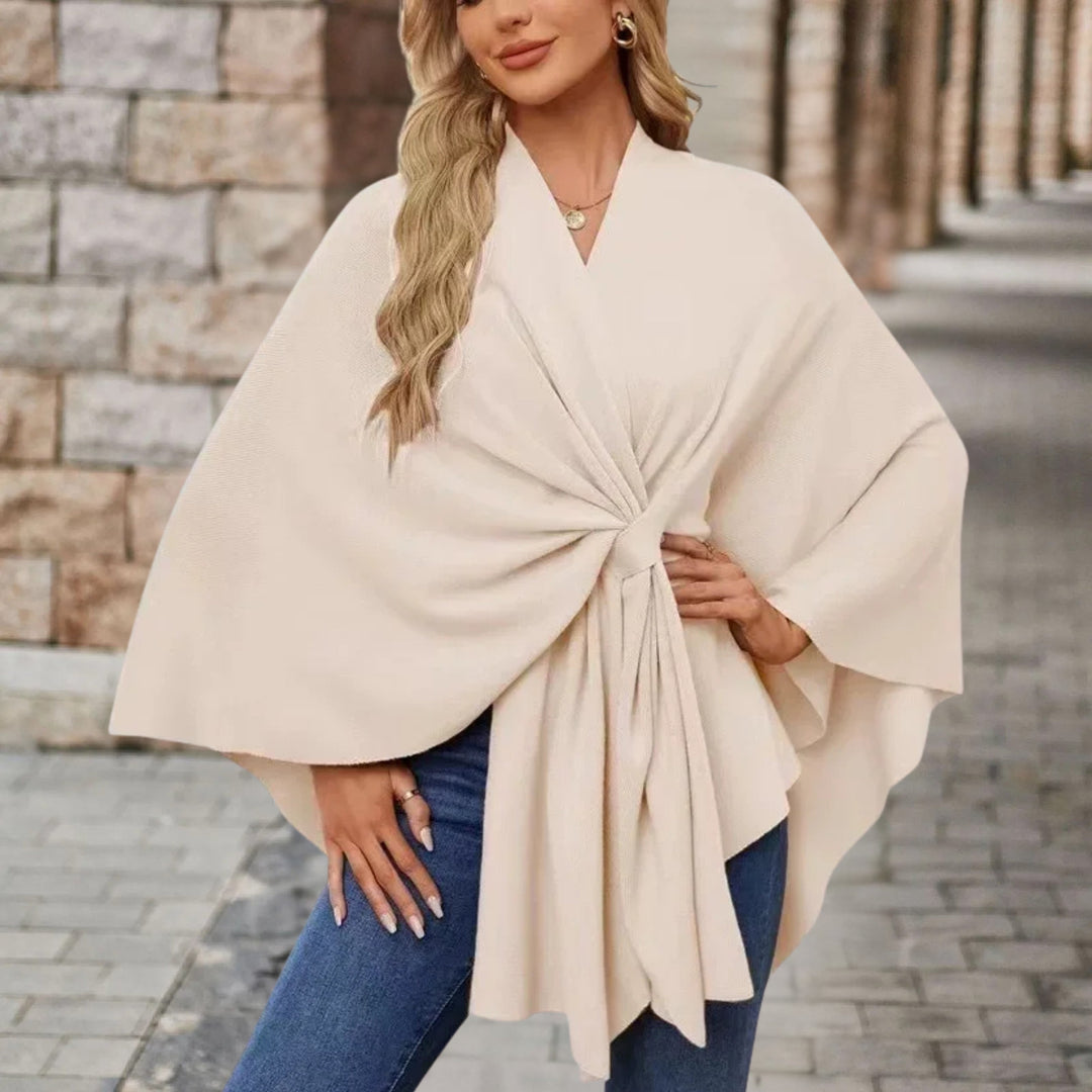 Beatrice | Elegant Poncho Sweater