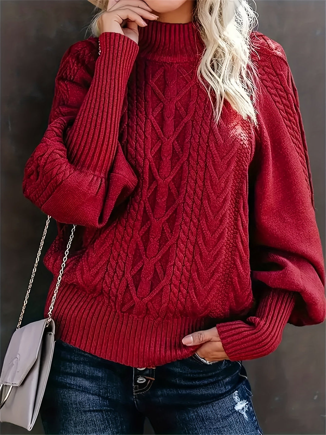 Lory | Cozy Long Sleeve Knit Sweater