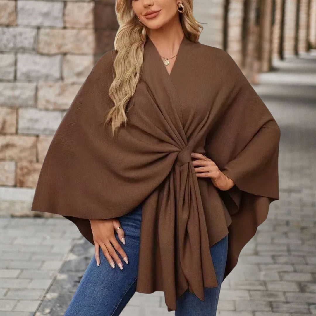 Beatrice | Elegant Poncho Sweater