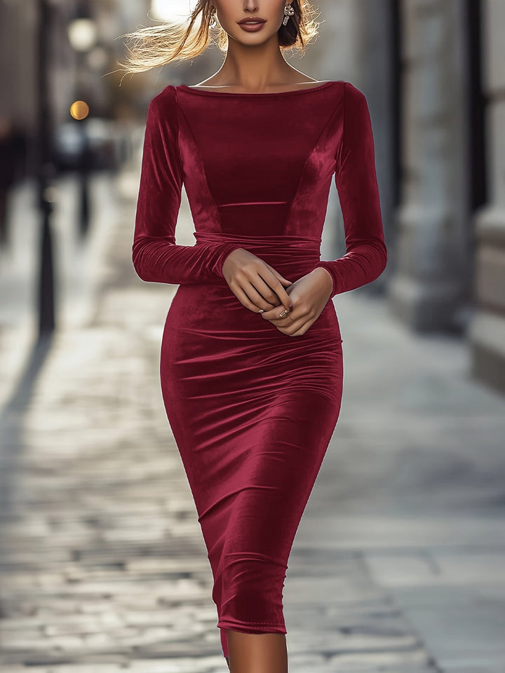 Polly | Solid Bodycon Party Dress