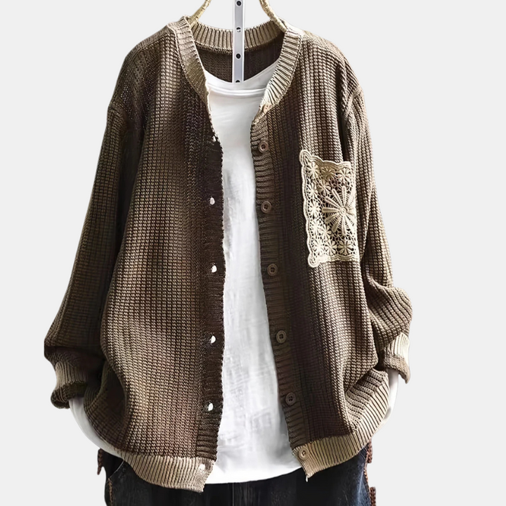 Elena | Knitted Pocket Cardigan