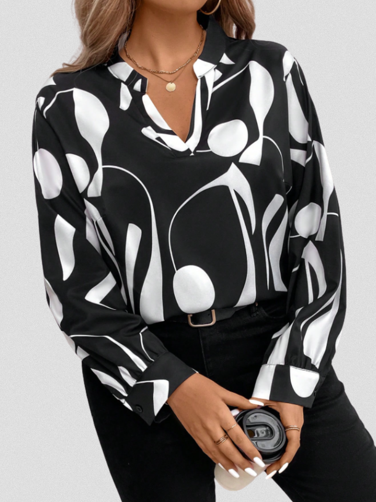Lyra | Glossy Satin Blouse