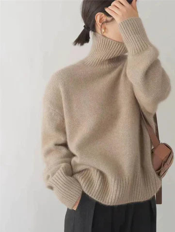 Amaya | Premium Cashmere Turtleneck Sweater