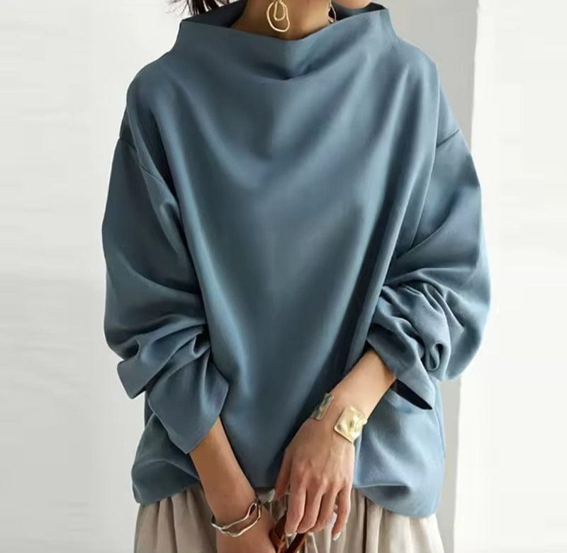 Elly | Relaxed High-Neck Blouse