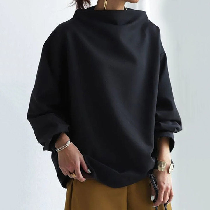 Elly | Relaxed High-Neck Blouse