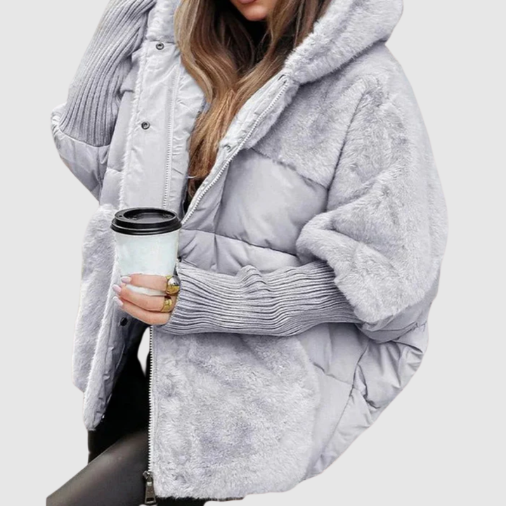 Bella - Elegant Oversized Hooded Puffer Coat