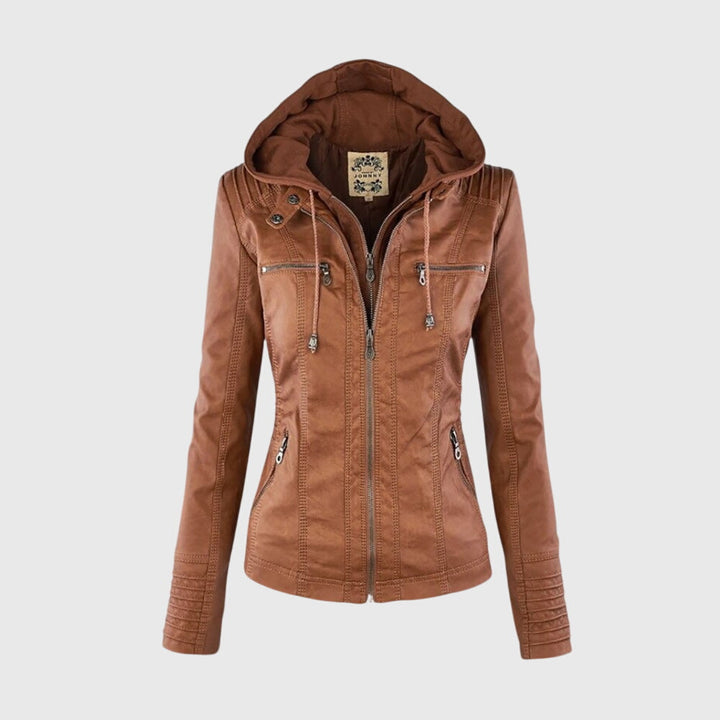 KAROLINE™ Distinctive Leather Jacket with Chic Style