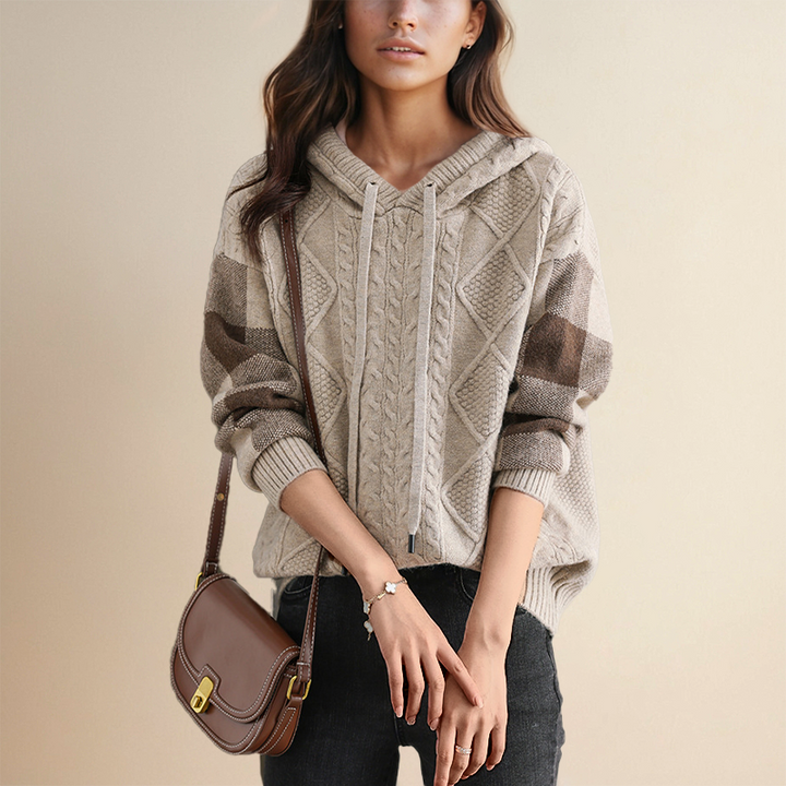 Leonie | Jacquard Sweater with Hood