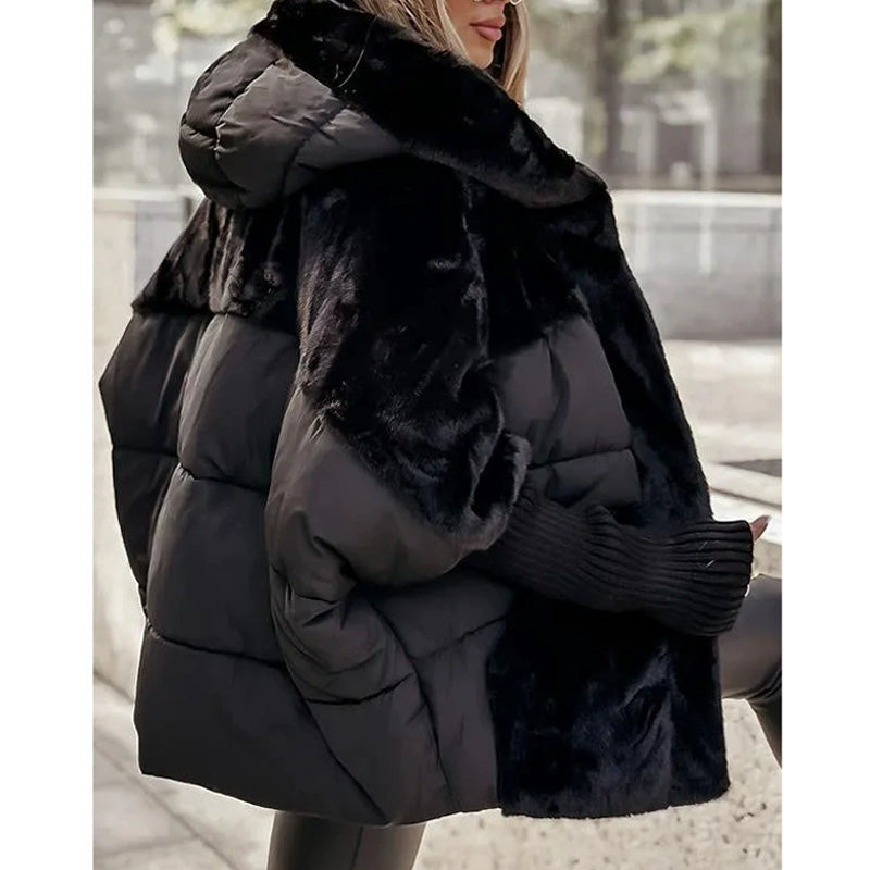 Bella - Elegant Oversized Hooded Puffer Coat