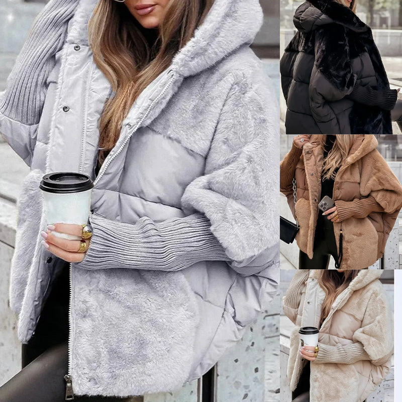 Bella - Elegant Oversized Hooded Puffer Coat
